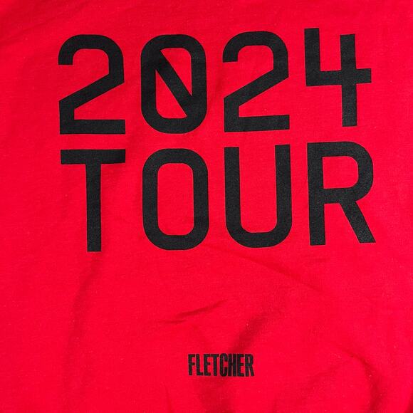 Fletcher Antidote 2024 Tour Red Pullover Hoodie Men’s Sz L New - Picture 4 of 6